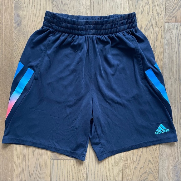 adidas Other - Adidas AEROREADY Boys' Navy Gradient Bold 3 Stripe Shorts